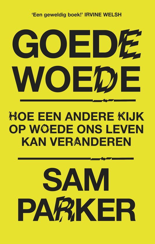 Boekomslag in geel. Goede Woede Sam Parker